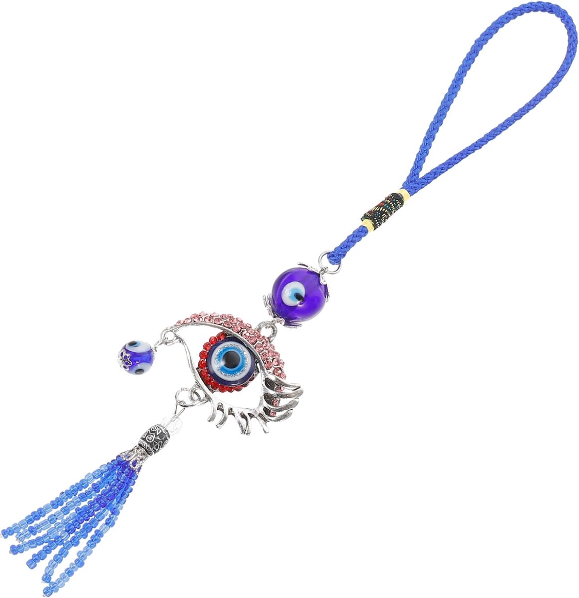 longziming -Zinklegering Hanger - Glas Amulet - Decoratief Bedel - Symbolisch Design - Zinklegering En Glas - Duurzaam En Slijtvast - Veelzijdig Voor Auto En Woonruimte - 1 Stuk