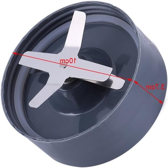 Vervangende Extractor Mes voor Blender - Roestvrijstalen Kruismes voor 600/900W - Geschikt voor Sapmakers en Mixers — afbeelding 3