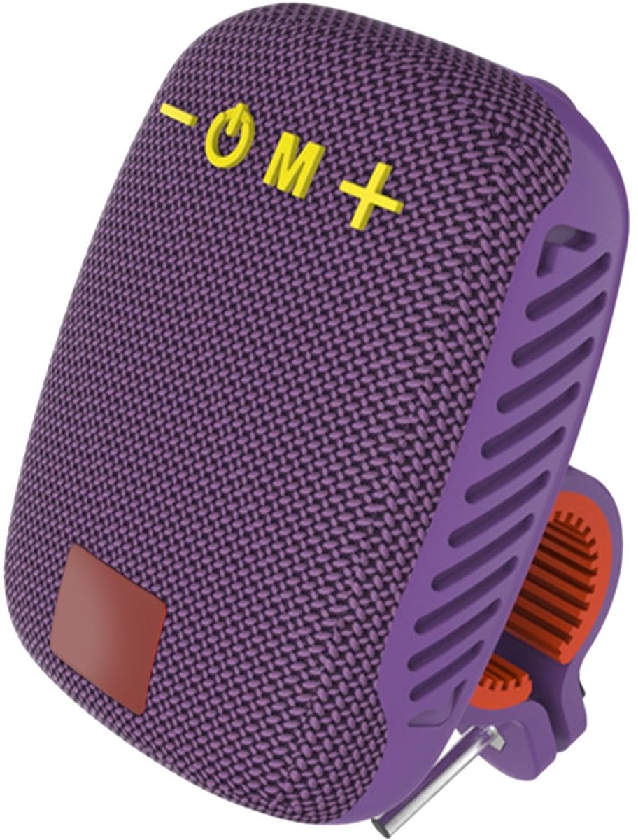 Dailygoody - Fiets-luidspreker - Waterdicht - USB Oplaadbaar - Paars - Draagbare Stuurluidspreker - FM-radio - Geschikt voor Fietsen - Kleur Paars