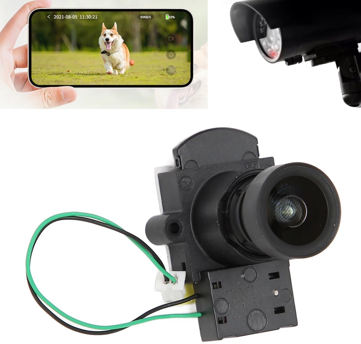 Dailygoody - CCTV-camera lens - 8 MP - Hoge resolutie - 2,8 mm - Universele beveiligingscamera - Kleurweergave - Geschikt voor bewakingscamera's