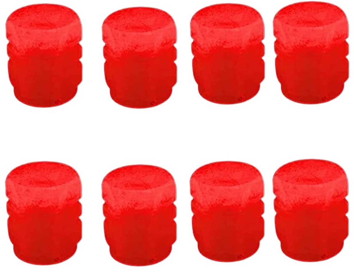 Dailygoody - Auto Tire Air Valve Caps - Fluorescerende Ventieldoppen - Rood, Blauw, Groen, Roze, Geel - Geschikt voor Auto's, Fietsen, Vrachtwagens - ...