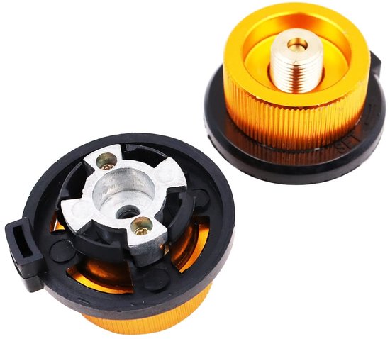 Dailygoods - Dailygoody - Gas Adapter - Camping Kachel Converter - Lichtgewicht - Butaan Canister Adapter - Ideaal voor Outdoor - Aluminium en Koper van Dailygoods — afbeelding 4