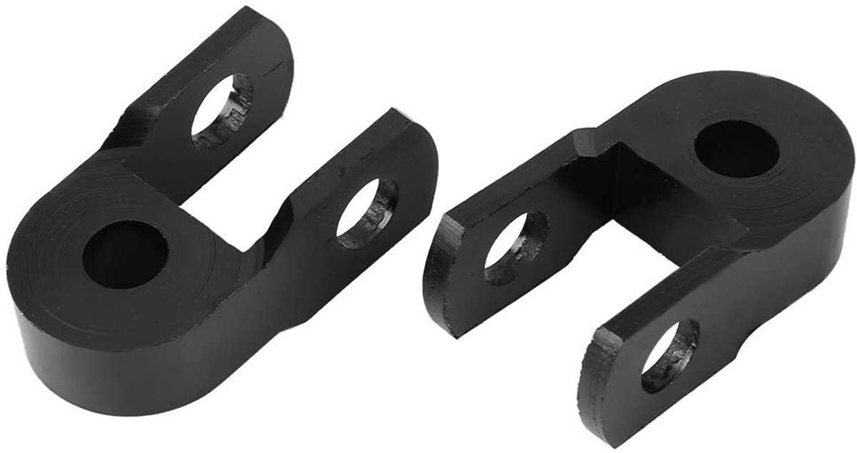 Dailygoody - Universale Moto Ammortizzatore - Verhoog de hoogte - Zwart - Aluminium - Geschikt voor motorfiets - 2 stuks