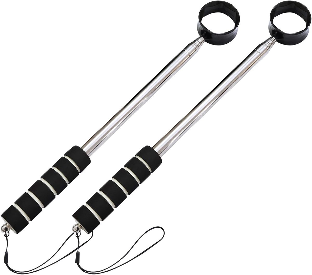 Telescoop Golfbal Retriever van Aluminium 280 cm - Ideaal voor Water en Golfaccessoires, Inclusief 2 Stuks
