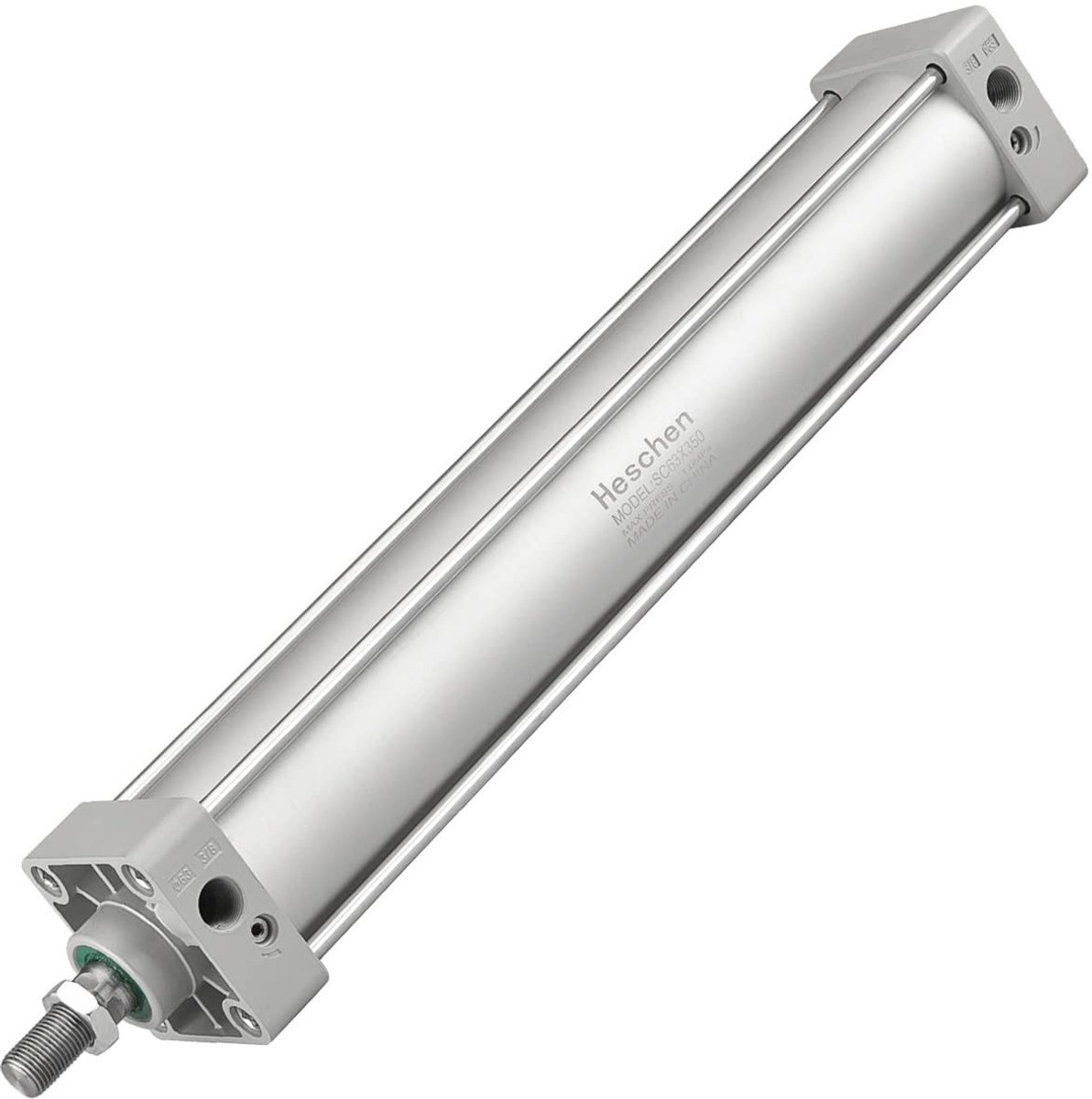 Dailygoody - Pneumatische Luchtcilinder - Dubbele Actie - 63mm Diameter - 350mm Slag - PT3/8 Aansluiting - Voor Industriële Toepassingen - Hoogwaardig