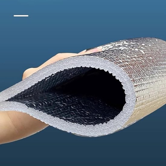 Dubbelzijdige Aluminiumfolie Slaapmat 4mm - Waterdicht & Isolerend — afbeelding 3