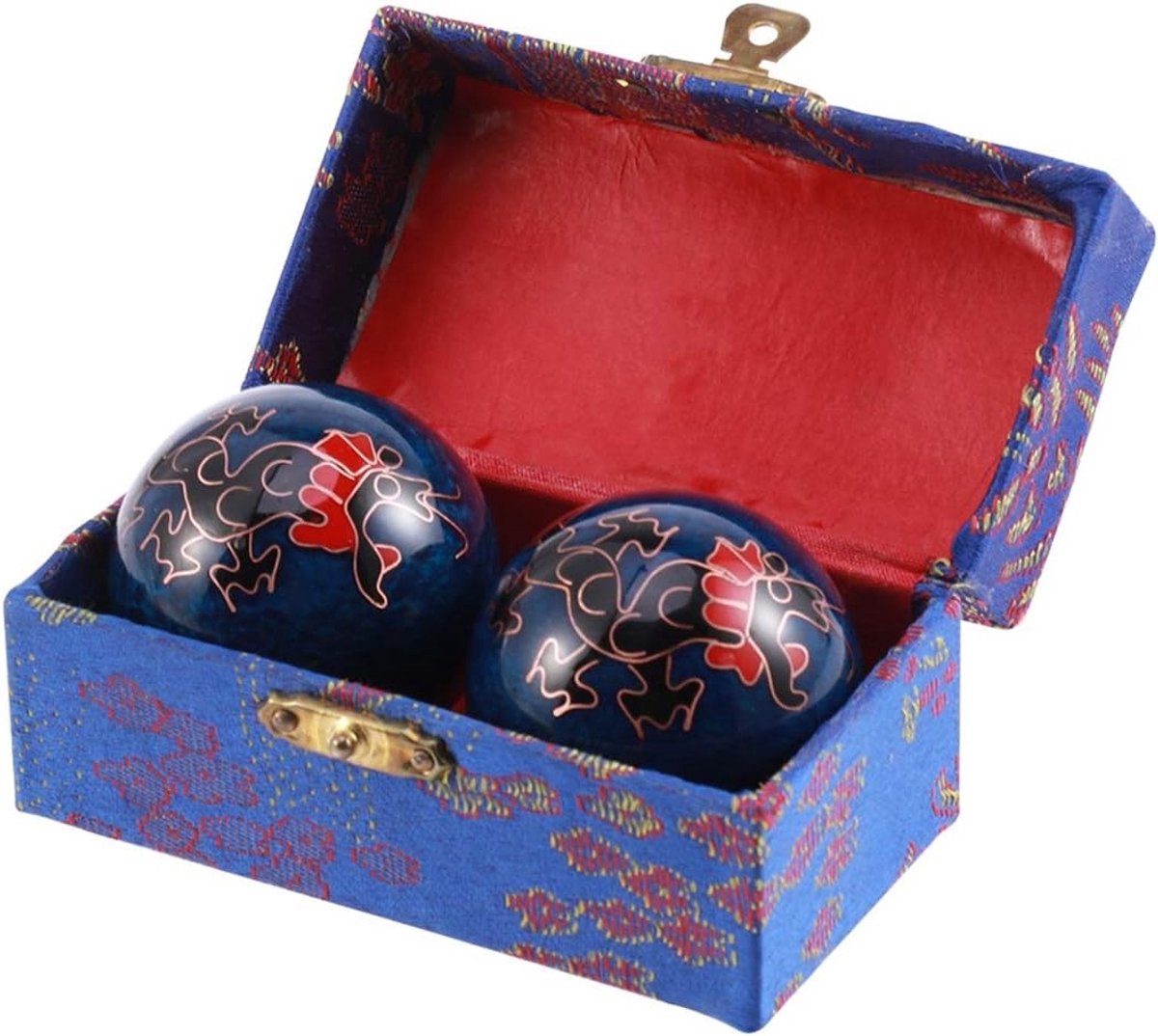 Handoefening met 2 stuks Baoding ballen voor gezondheid, massage en fitnesstraining