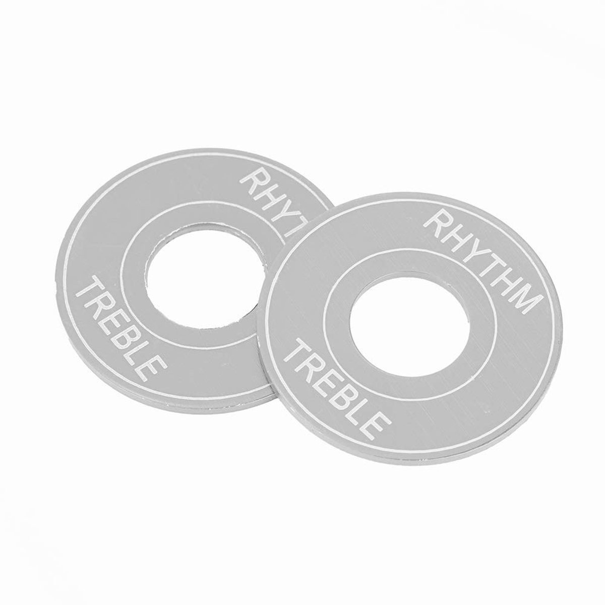 Dailygoody - Guitar Toggle Switch Plate - Schakelring - Eenvoudige installatie - Zilver - Ritme Treble Indicator - Geschikt voor LP - Aluminium