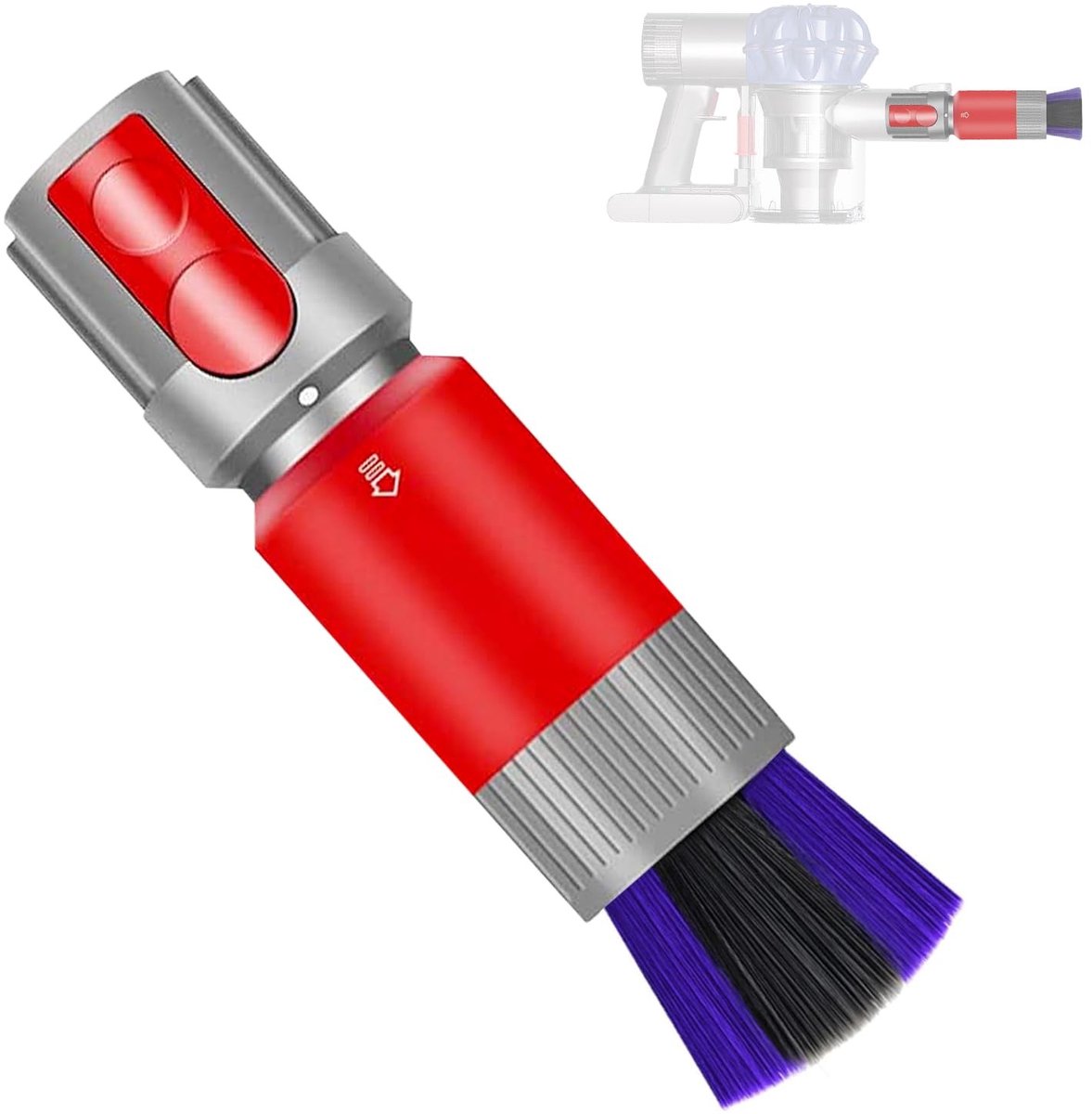 Dailygoody - Zachte borstelharenborstel - Krasvrije stofborstel - Compact formaat - Stofzuigeraccessoires - Geschikt voor Dyson Outsize V7 V8 V10 V11 ...