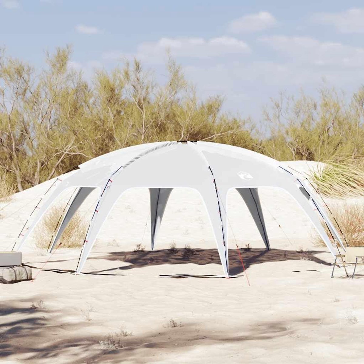 Partytent - Campingonderdak Tuintent - Feesten en Buiten - Volledig Waterdicht - 695 x 695 cm - Grijs