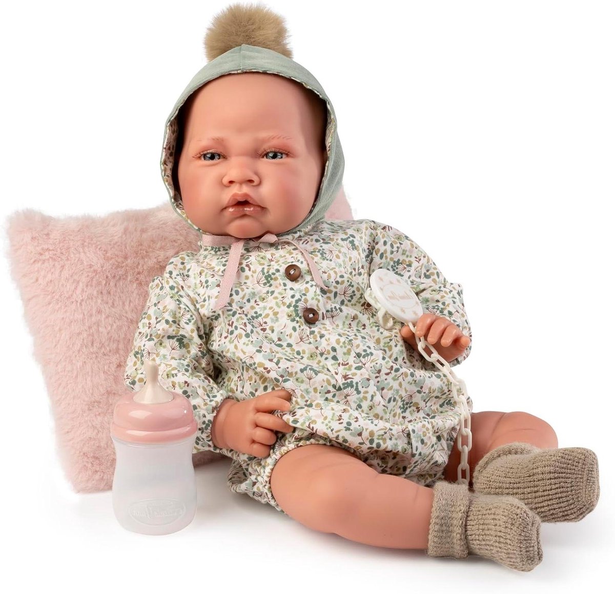 Pasgeboren pop - Baby pop - Spelen en verzorgen - Realistisch vinyl - 42 cm - Meerkleurig