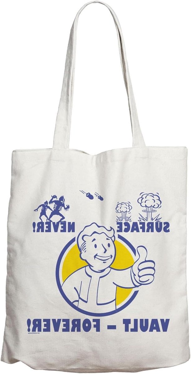 Tote Bag - Canvas Shopper - Dagelijkse Boodschappen - Iconisch Design - 40 x 40 cm - Meerkleurig