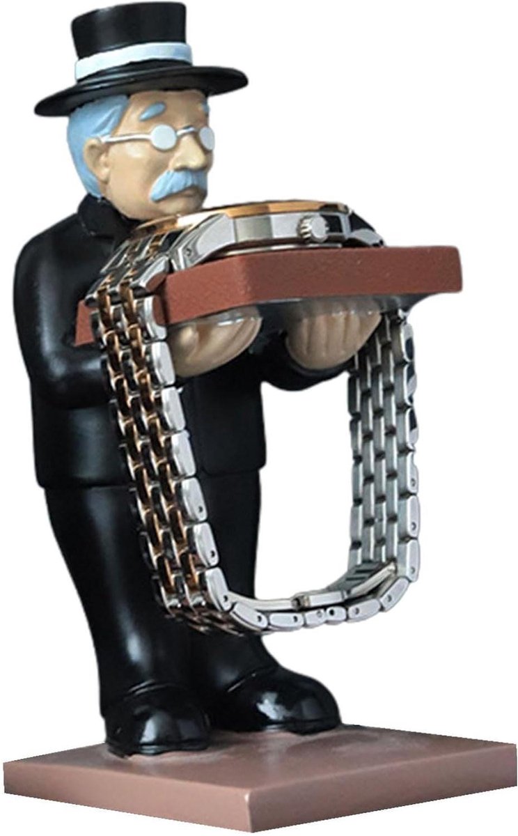 Horlogehouder Figuur - Sieraden Organizer - Bureau Decoratie - Unieke Huishoudster Vorm - 10.4 cm Hoogte - Niet gespecificeerd