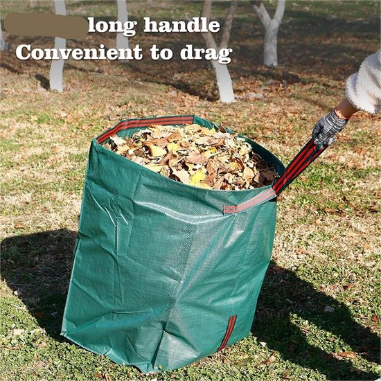 Compostbak Tuin - Bladeren Zakken - Tuinafval Verzamelen - Herbruikbaar en Betrouwbaar - 150L - Groen — afbeelding 2