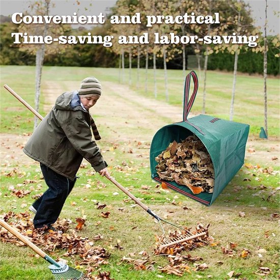 Compostbak Tuin - Bladeren Zakken - Tuinafval Verzamelen - Herbruikbaar en Betrouwbaar - 150L - Groen — afbeelding 3