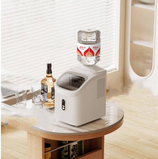 Tafelijsblokjesmachine - Draagbare Ijsmaker - Drankjes Koelen - Automatische Reiniging - 8.3 kg - Zwart — afbeelding 2