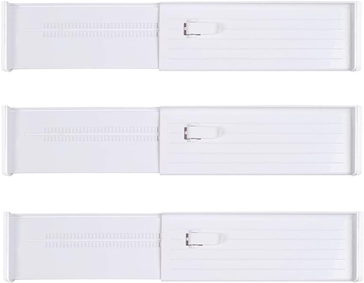 Ladeverdelers - Lade organizers - Keuken Opbergen - Verstelbaar Ontwerp - 27-47 cm - Wit