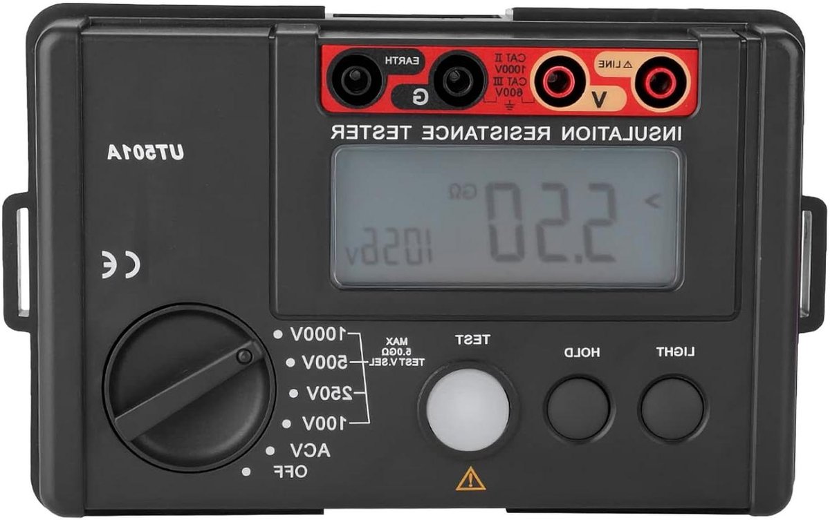 Isolatiemeter - Weerstandstester Voltmeter - Elektrische Metingen - Multifunctionele Tester - 1000V - Grijs