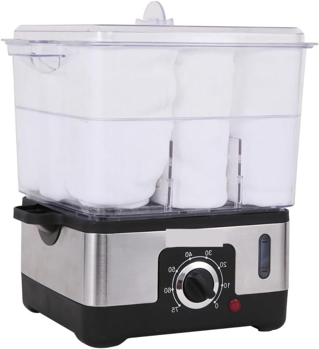 Warme Gezichtshanddoek - Handdoekverwarmer Stoomboot - Thuissalon Gebruik - Compacte Structuur - 34 kg - Wit