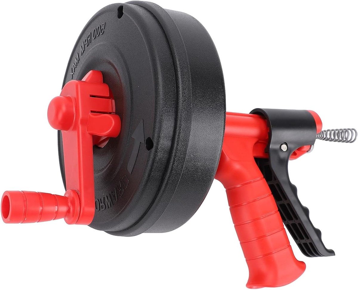 Ontstopper Slang - Afvoer Ontstopper - Verstopte Afvoer Reinigen - Hoge Hardheid Veer - 7.5m - Grijs