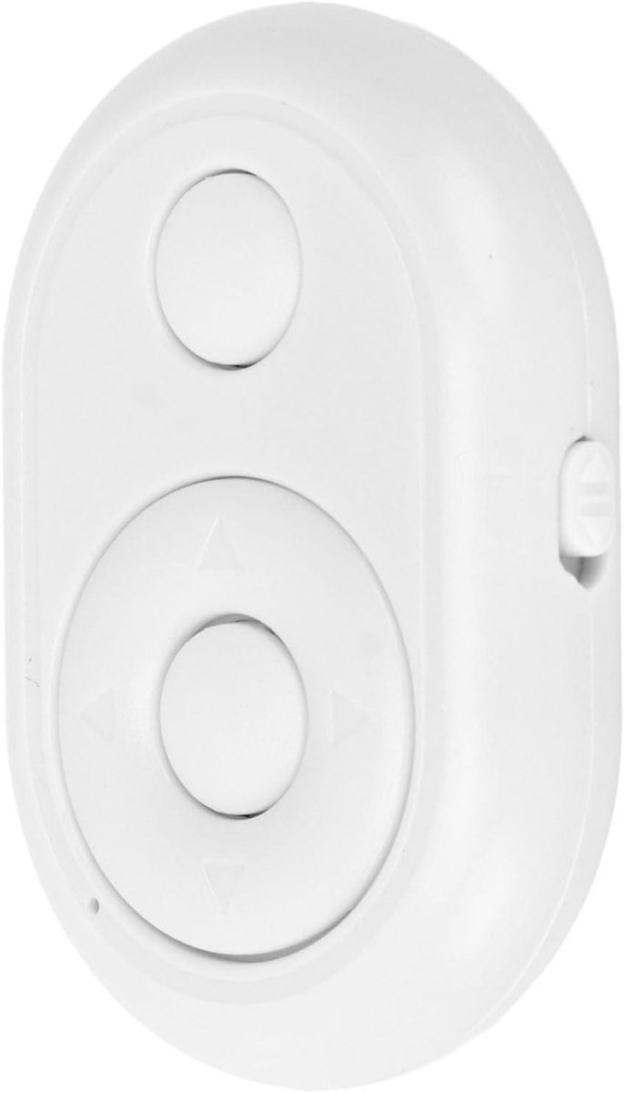 Camera Afstandsbediening - Draadloze VEGFR - Selfies Maken - Bluetooth 4.0 Verbinding - 10 Meter Bereik - Wit