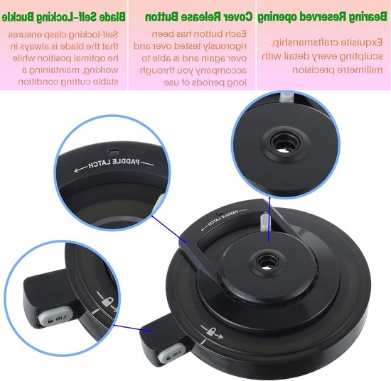 Herbruikbaar deksel voor ijsmaker, vervangend lid geschikt voor NC500/NC501 serie, accessoires voor ijsbereiding en keukenmachines — afbeelding 3