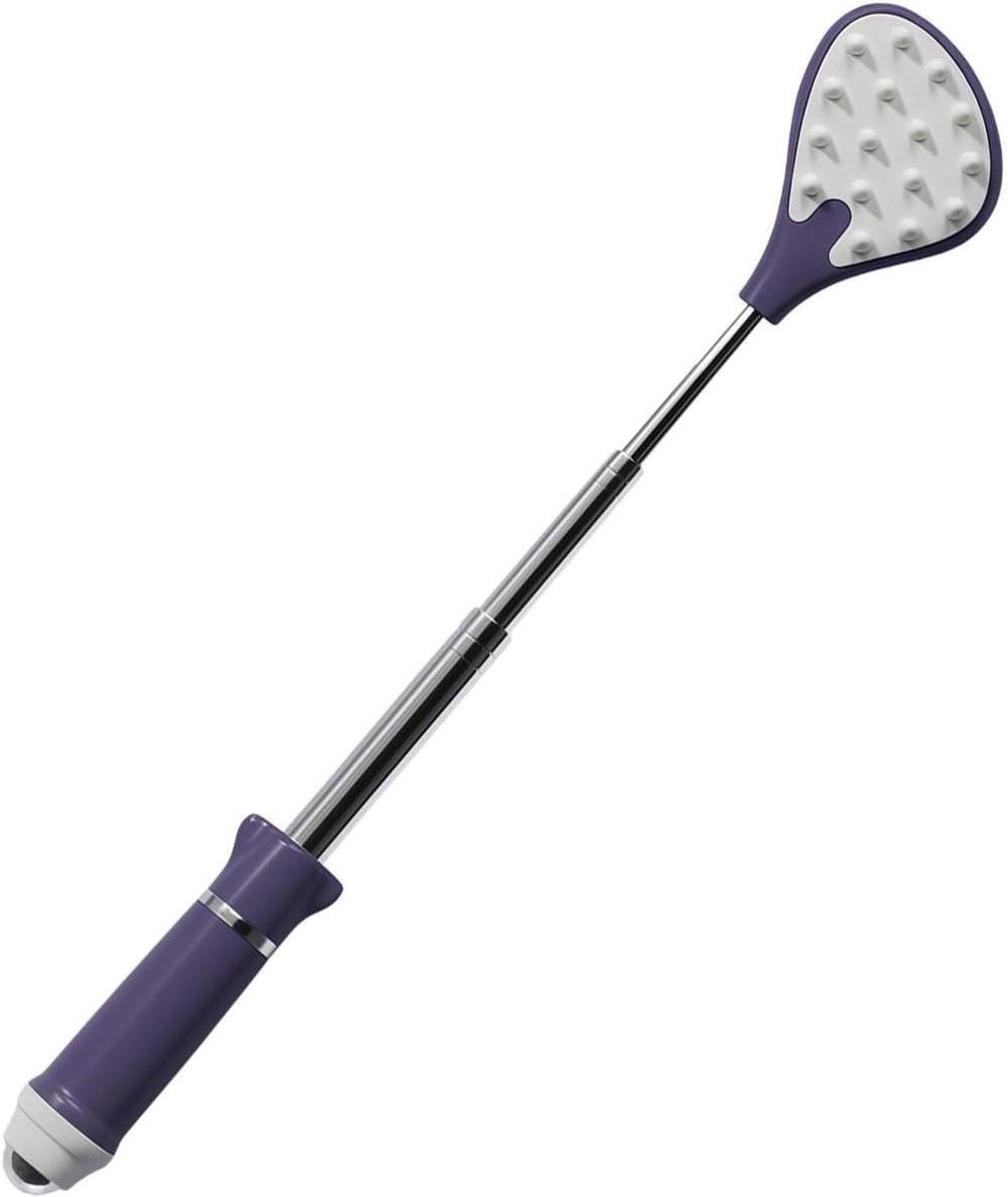 Telescopische Rugkrabber - Dubbelzijdig Gereedschap - Jeuk Verlichten - Magnetische Massagekralen - 21 cm Uitschuifbaar - Grijs