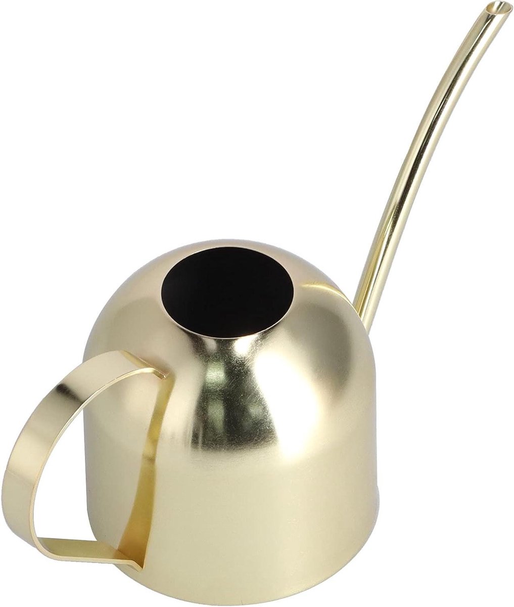Gieter RVS - Waterketel Pot - Planten Water Geven - Boogvormige Uitloop - 1000 ML - Goud