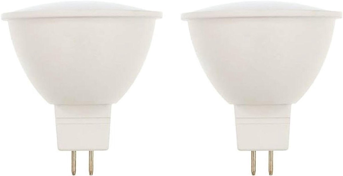 LED Spot GU5.3 - Energiezuinige lamp - Sfeervolle verlichting - Vervangt 30W - 2 stuks - Transparant