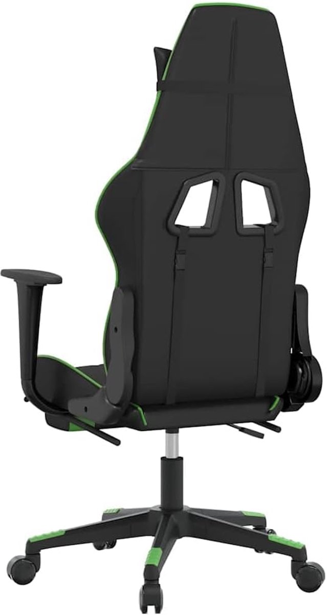 Gamestoel met Massage - Race Stoel - Comfortabel Zitten - Verstelbare Rugleuning - 110 kg - Zwart Groen — afbeelding 5