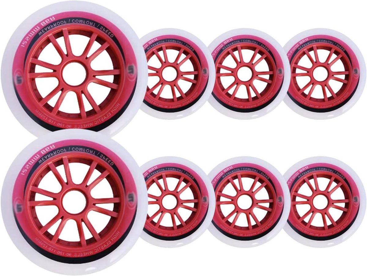 Skeeler Wielen Rollerblade Onderdelen Snel Skaten Hoge Veerkracht 100mm 86A