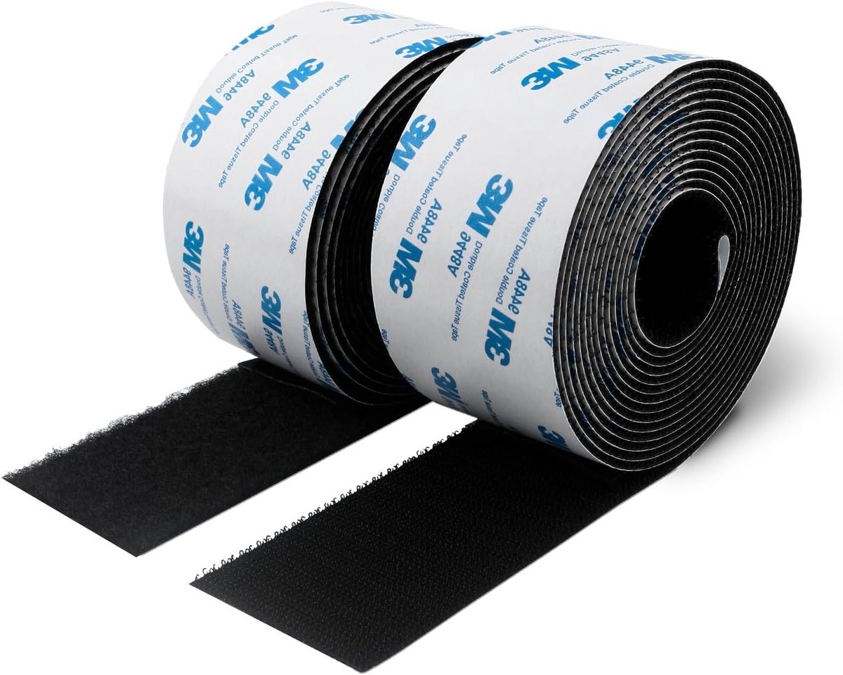 Dubbelzijdige sterke tape van nylon, 50 mm x 3 m, hoogwaardig plakband met sterke hechting, ideaal voor knutselen en reparaties