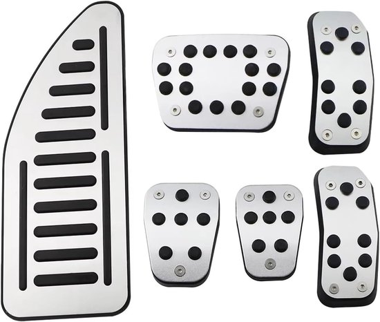 Pedaalbekleding Set - Gas Rem - Veiliger Rijden - Antislip Oppervlak - 3 Delig - Metaal — afbeelding 2