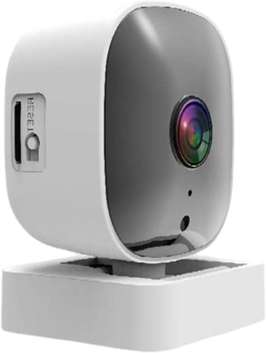 Binnen Camera - Beveiligingscamera Woning - Huis Bewaken - Kleur Nachtzicht - 6.5 x 4.5 cm - Wit