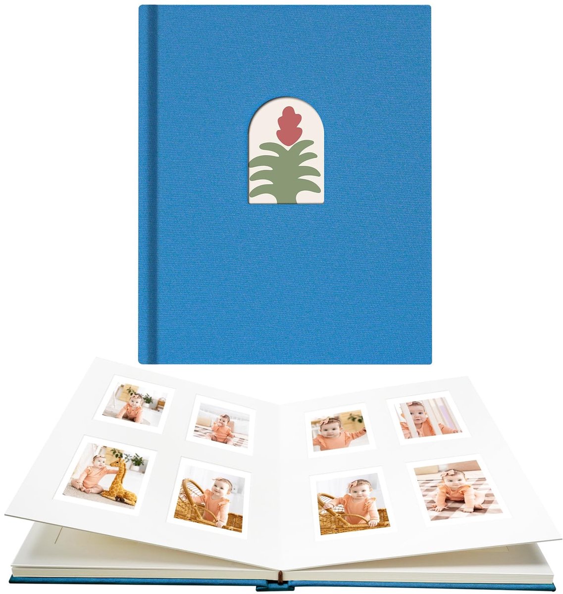 Dailygoody - OmGoods - Dailygoody - Photo Album - Instant Foto Display - Met Schrijfoppervlak - Blauw - Voor Fotografie Liefhebbers - 104 Pocket Album