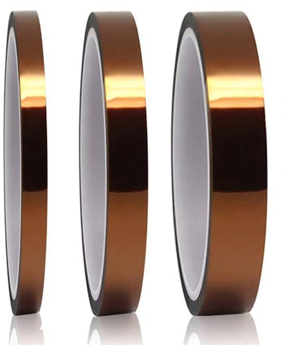 Dailygoody - hittebestendige tape - isolatietape - 3 rollen - diverse breedtes - perfect voor sublimatie en solderen - ideaal voor 3D-printers - profe