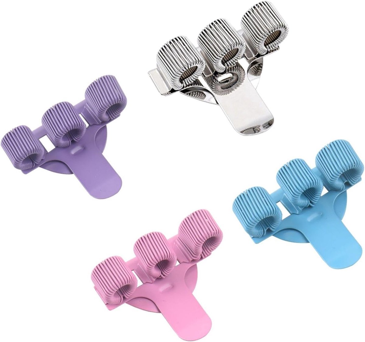 Set van 4 RVS Penclips voor Kantoor en Studie, Creatieve en Draagbare Penbevestigingen, Handige Kantooraccessoires