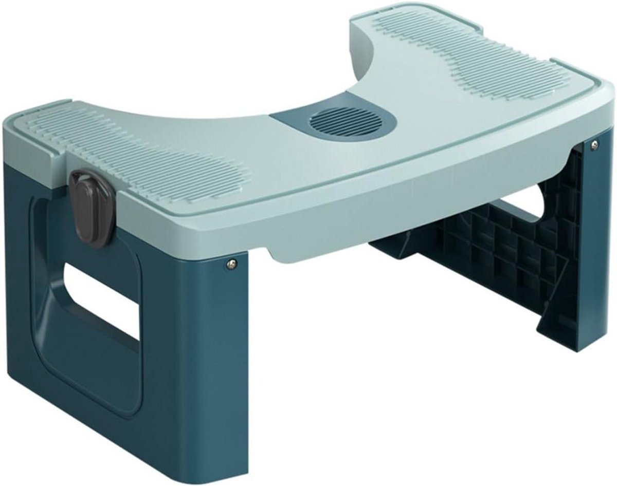 Opvouwbare Toiletkruk - Hulpmiddel Badkamer - Verbeteren Houding - Ergonomisch Ontwerp - 40 x 17 x 21 cm - Grijs