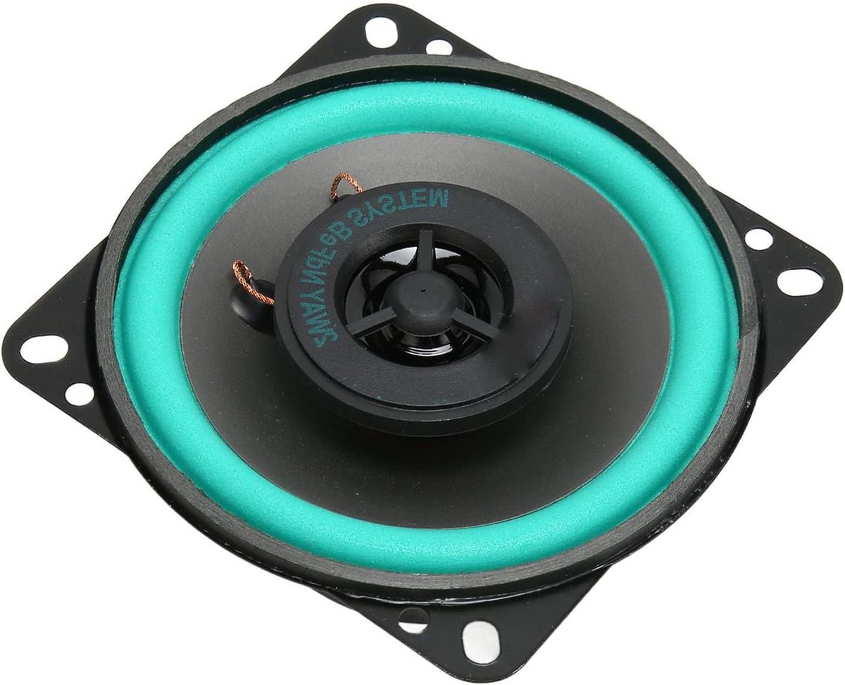 Autoluidsprekers - Coaxiale speakers - Muziek luisteren - Hoge warmteafvoer - 4 Inch - Zwart