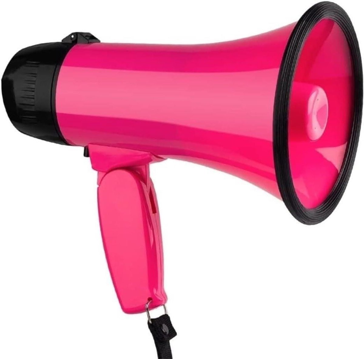 Draagbare Megafoon - Luidspreker Spreek - Evenementen Leiden - Opvouwbaar Handvat - 22.5 cm - Zwart