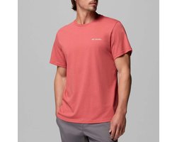 Columbia CSC™ Outdoor Back Graphic Tee Heren Outdoorshirt - Washed Red, Shining Landscape
