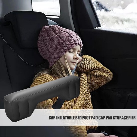 Opblaasbaar bed - Luchtmatras auto - Reizen en slapen - Ademend en zacht - Universele maat - Grijs — afbeelding 5