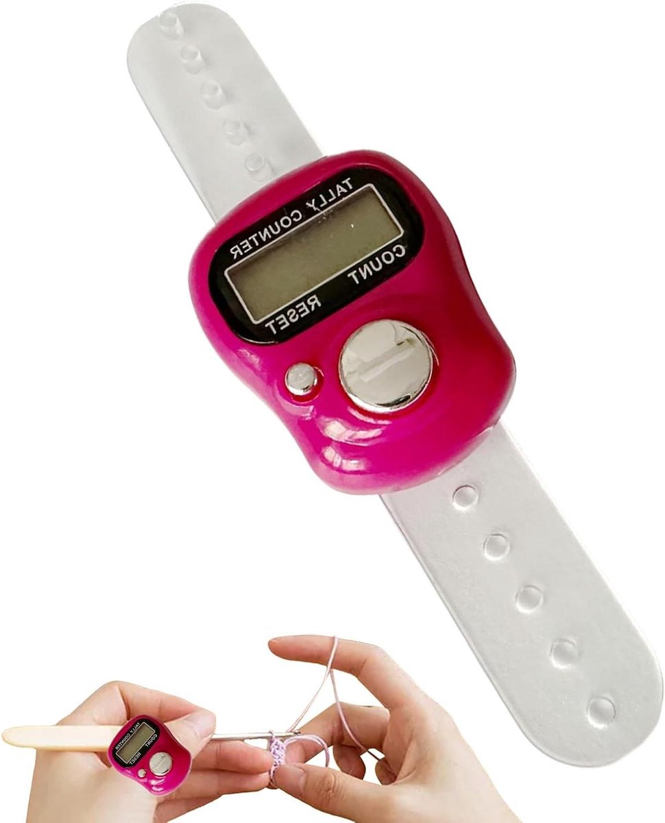 Digitale vingerteller, elektronische ring met lcd-display, draagbaar gereedschap voor outdoorsporten zoals golf, knutselen, tellen, training, wandelen, kamperen