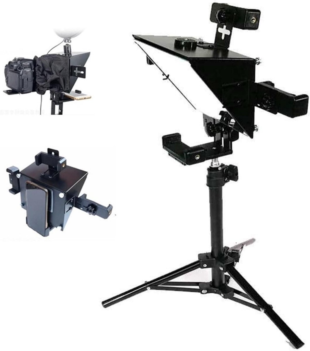 Autocue, Draagbare Prompter Smartphone Teleprompter for Nieuws Live Interview Spraak for DSLR Camera's/Mobiele Telefoon