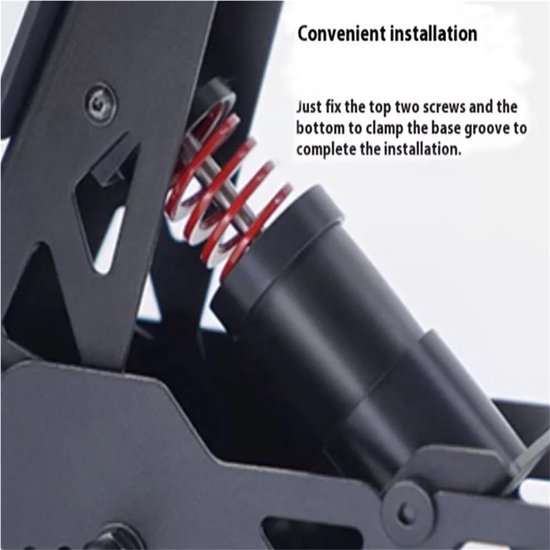 Race Pedal Upgrade Kit - Remblok Set - Simulator Rijden - Verbeterde Remweerstand - Standaard Afmetingen - Zwart — afbeelding 3