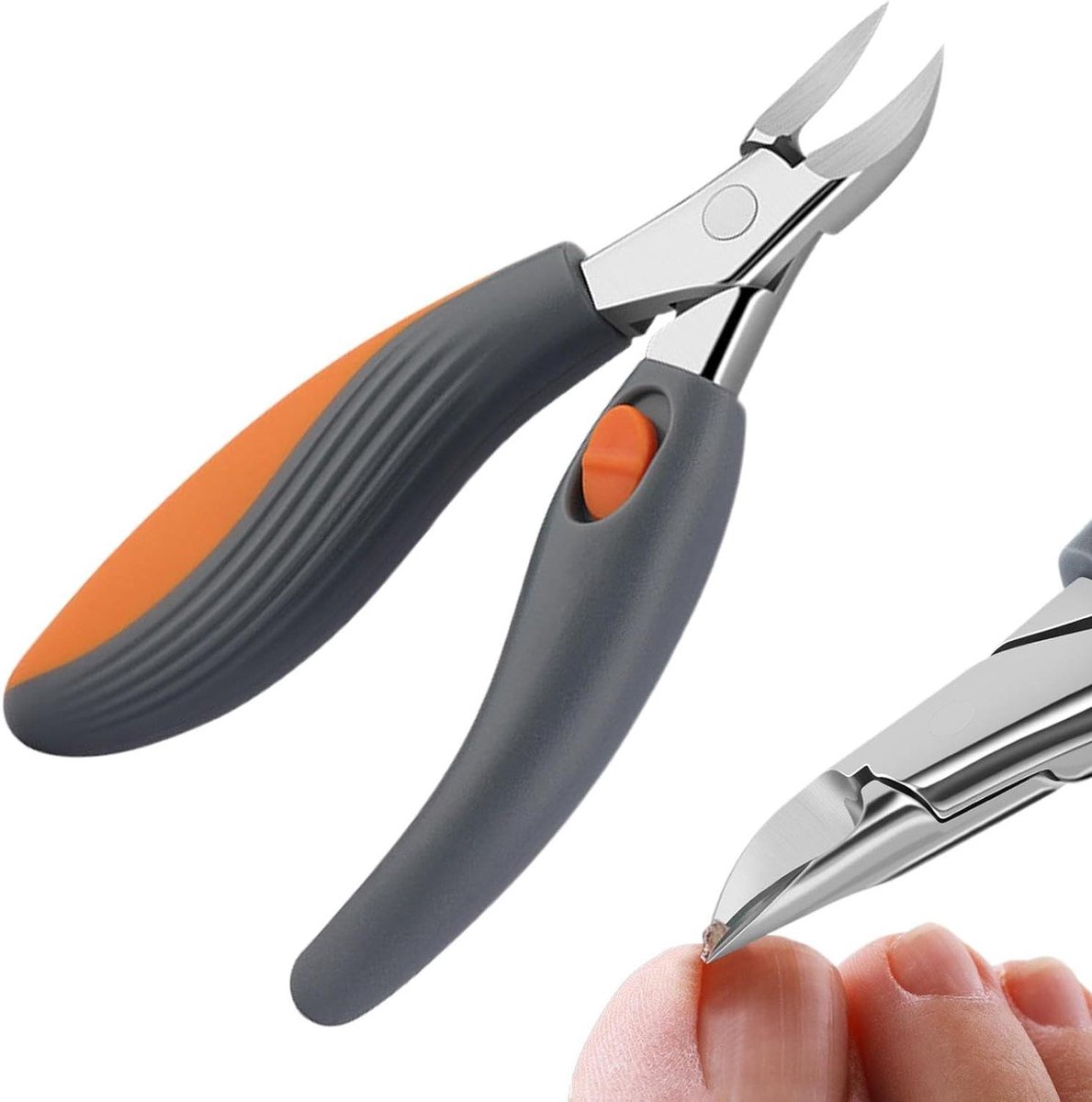 Teennagelknipper - Nageltang - Nagelverzorging - Lange Handgreep - 14 cm - Zilver
