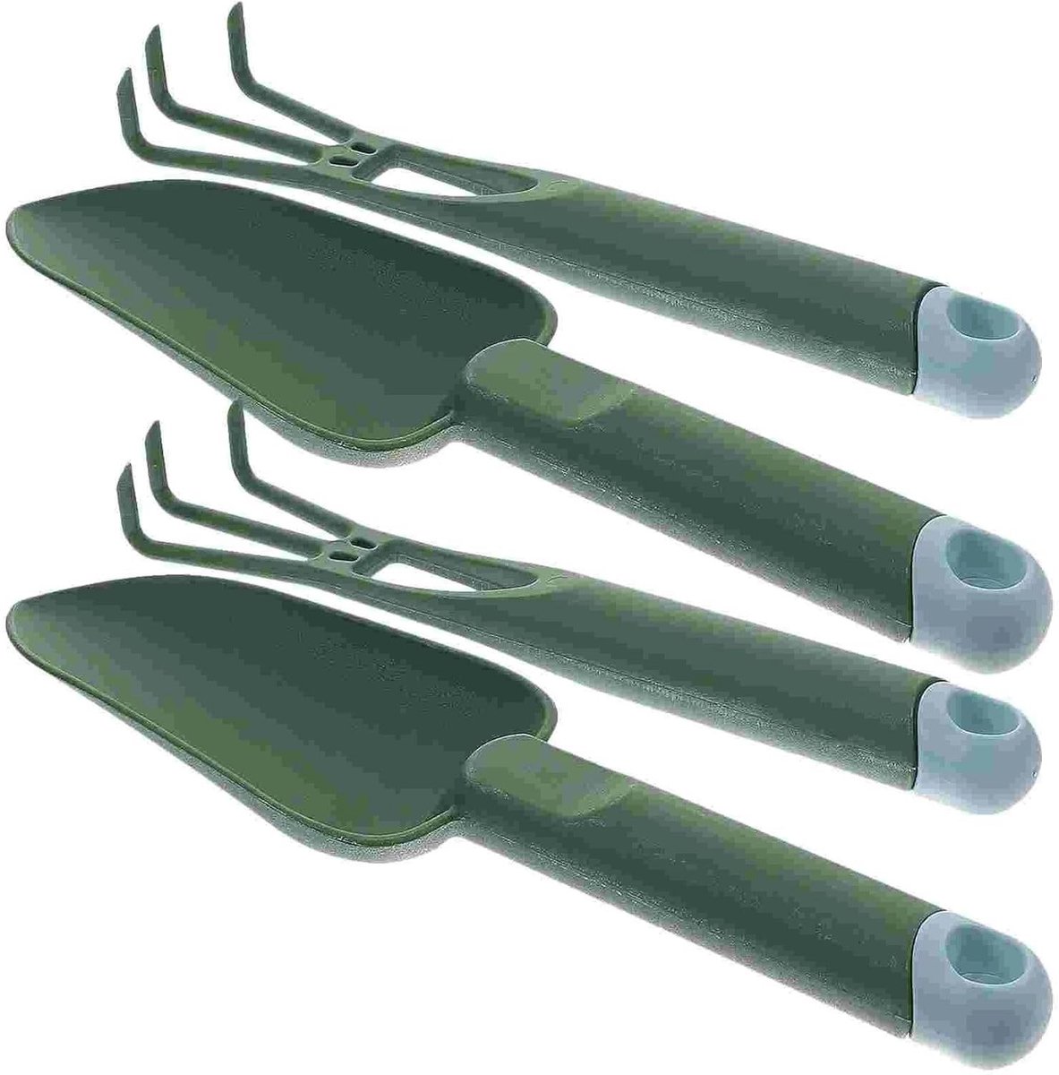 Tuin troffels - Handschepjes plantschep - Planten en wieden - Ergonomische handgreep - 30 cm lengte - Groen