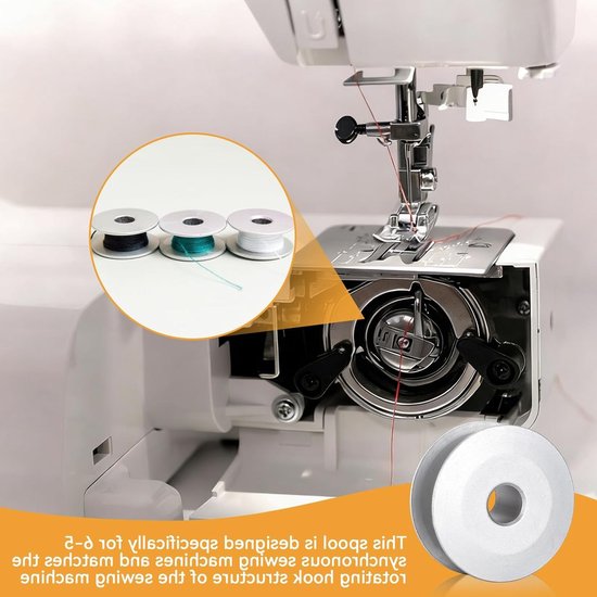 100 Stuks Aluminium Naaldmachine Spoelen van 25mm, Geschikt voor Meeste Naaimachines, Duurzaam en Lichtgewicht Bobbins — afbeelding 2