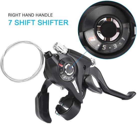Fiets Shifter Remhendels - Duim Shifters - Fietsen Verbeteren - Geïntegreerde Functie - 22.2 mm - Niet gespecificeerd van fiets — afbeelding 5