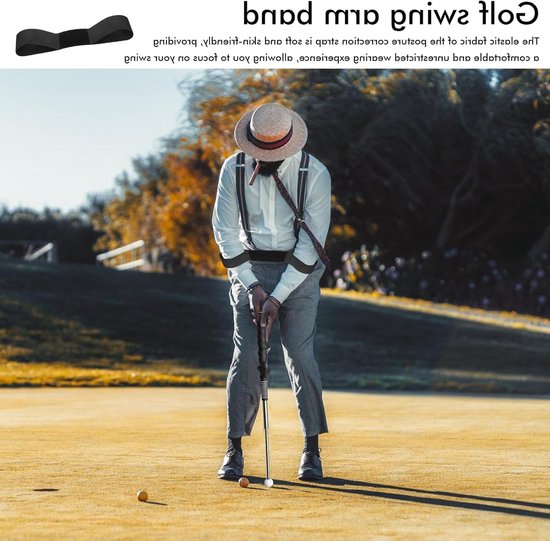 Verstelbare Golf Swing Trainer voor Beginners: Golf Oefenhulpmiddel, Indoor Training, Versterking van de Swing en Warming Up Oefeningen — afbeelding 3